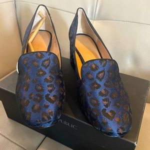 Banana Republic -BRAND NEW jacquard mid heel Smoking Slippers Size 10 NWOT
